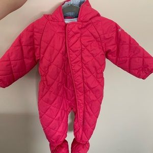 6-12 Months fleece lined Columbia Snowsuit